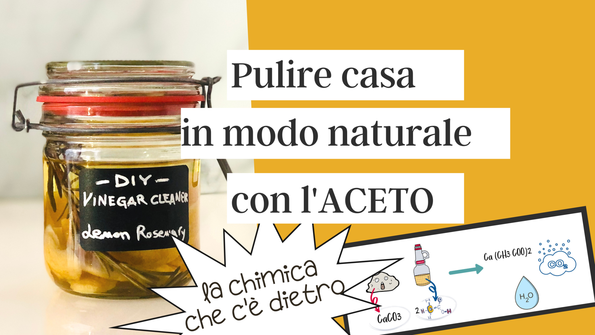 L'aceto per le pulizie domestiche